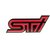 DY Subaru STI red logo emblem badge sticker decal Impreza GDB WRX GC8