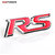 DY Red Auto Metal RS Logo Emblem Badge Sticker Decal