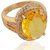 Sanaa Creations Gold Plated Antique Beautiful Engagement  Wedding Diamond Ring for Wmenen  Girls