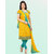 Utsav Designer New New Arrivel Yellow Cotton Straight Fit Dress Material (Unstitched)