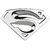DY 3D CHROME SUPERMAN CAR EMBLEM BADGE decal sticker (Silver)