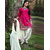 Utsav Designer New Attractive Pink Pure Cotton Straight Fit Dress Material (Unstitched)