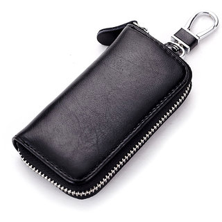 Multifunctional Leather Car Key Holder Wallets Men Women Key Shell Keys Keychain Covers Key Case Bag