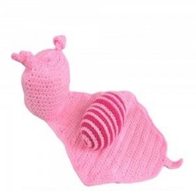 Kuhu Creations New Born Baby and Infant Prop Handmade Photography Prop with Crochet Knit. (Pink Snail Style)