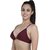 (Pack of 3) Low Price Mall Multicolor Non Wired Front Open Bra