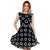 APM Royal Party Wear Round Neck Sleeveless Georgette Dress For Women (Black)