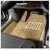 Medetai  7D Luxury Custom Fitted Car Mats For Maruti Old Swift  - Beige