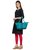 TARUSA Aquamarine Blue Faux Leather Animal Print Textures Tote Bag For Women