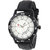 Svviss Bells Original White Dial Black Leather Strap Day and Date Chronograph Multifunction Wrist Watch for Men - SB-963