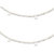 Sparkling Silver Plated Anklet With White Pearl  Stone