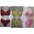 Pack of 1 Pc Bra/Panty Set Hosiery Material Colors Maroon/Green/Pink(Size 30-36)