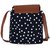 Suprino Printed Cotton Canvas With PU Flap Sling Bag For Girls and Women