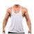 The Blazze Men's Blank Stringer Y Back Bodybuilding Gym Tank Tops Pack of 3