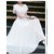 WC-1528 WHITE AZIZA Long Dress