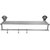 Brown Stainless Steel Bathroom Towel Rack/Bar with Hook 24 inch (Glossy Finish)
