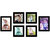 CRETE Wall Hanging Brown Photo Frame Set - Pack of 6