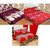Pack Of 3 Grace Cotton King Size Double Bedsheet Set of 3 Bedsheet and 2X3 Pillow covers From Fashion Hub™