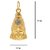 Hanuman Chalisa Yantra Locket With Chalisa Printed on Optical Lens with Gold Plated HIGH QUALITY BRASS CHAIN