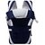 JOHN RICHARD Adjustable Hands-Free 4-in-1 Baby Carry Bag with Comfortable Head Support  Buckle Straps (Navy Blue)