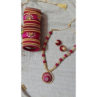 Silk Thread Necklace Set