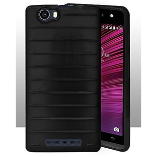 ECellStreet Protection Brick Soft Back Cover For Lava A97 4G - Black