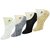 Neska Moda Premium Men and Women 4 Pairs Cotton Loafer Socks With Silicon Gel Grip Multicolor S721