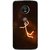 Snooky Printed Burning Man Mobile Back Cover For Moto G5 - Multi
