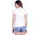 Abloom womens white half sleeves t-shirt
