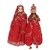 Satya Rajasthani Puppet Kathputali Pair 22 cm (assorted color)