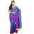 Sofi Women's Solid Blue Bhagalpuri silk Sari