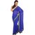 Sofi Women's Blue Georgette Sari