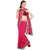 Sofi Women's Solid Pink Chiffon Sari