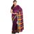 Sofi Women's Striped Purple Cotton Sari