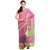 Sofi Women's Self Print Pink Chiffon Sari