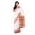 Sofi Women's Printed White Silk Sari
