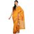 Sofi Women's Yellow Synthetic Sari