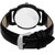 new black dial black leather strap mahadev watch for men  boys 6 month warranty