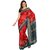 Sofi Women's Solid Red Art Silk Sari