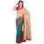 Sofi Women's Beige Brasso Fabric Sari