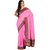 Sofi Women's Pink Brasso Fabric Sari