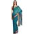 Sofi Women's Blue Cotton Sari