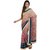 Sofi Women's Printed Beige Crepe Sari