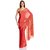 Sofi Women's Red Crepe Sari