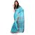 Sofi Women's Printed Blue Art Silk Sari