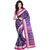 Sofi Women's Polka Printed Purple Art Silk Sari
