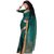 Sofi Women's Solid Green Cotton Sari
