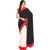 Sofi Women's Solid Black Georgette Sari