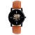 NEW BROWN STRAP WHITE DIAL MAHADEV TYPE ANLOGE  WATCH FOR BOYS