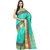Sofi Women's Jacquard Green Tussar jacquard Sari
