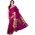 Sofi Women's Jacquard Purple Tussar jacquard Sari